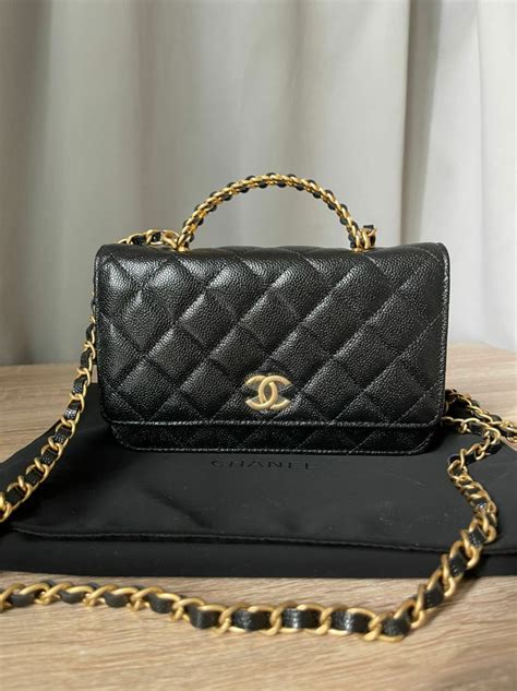 chanel woc with handle.